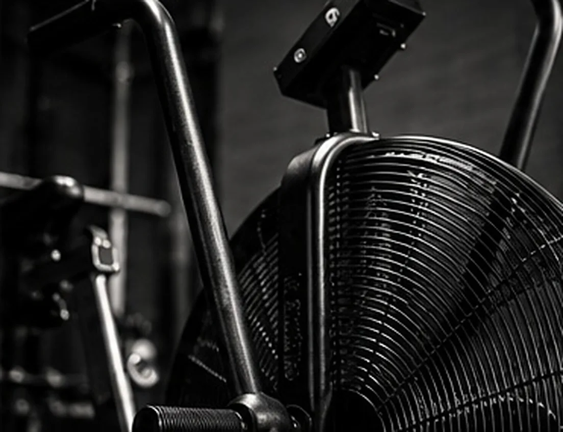 Assault bike fan and handles